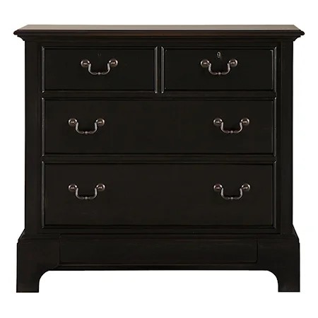 4 Drawer Bachelor's Chest with Electrical Outlet, Valuables Drawer, and Floor Light